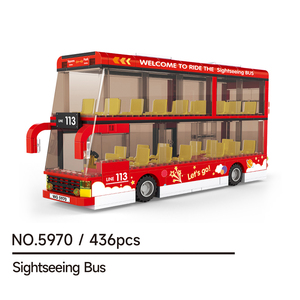 Wange 5970 <span class=keywords><strong>Bus</strong></span> touristique <span class=keywords><strong>de</strong></span> transport, modèle <span class=keywords><strong>de</strong></span> voiture à assembler, ensemble <span class=keywords><strong>de</strong></span> blocs <span class=keywords><strong>de</strong></span> construction personnalisable pour enfants, jouet <span class=keywords><strong>de</strong></span> collection pour garçons - Product Image 2