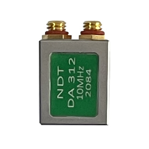 Sonde/transducteur ultrasonique DA312 10Mhz avec câble RG-174 adapté au jaugeur d'épaisseur ultrasonique DMS GO - Product Image 1