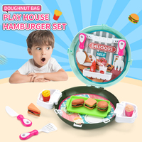Kinderspeelgoed Fast Food Hamburger Winkel Set Simulatie Hamburger Frieten Cola Set Speelgoed Meisje