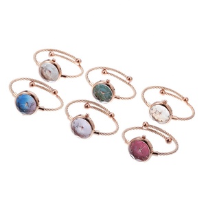 Reloj de pulsera elegante para mujer, esfera verde, decoración de cristal, estilo brazalete - Product Image 6