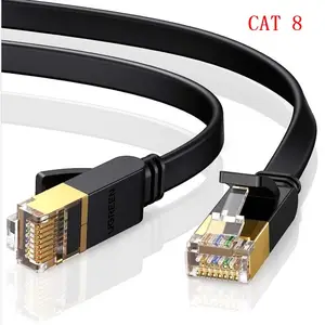 Cavo Ethernet Cat8, esterno e interno, 6FT Heavy Duty ad alta velocità 26AWG, 2000Mhz con connettore RJ45 placcato oro, Gaming/Modem