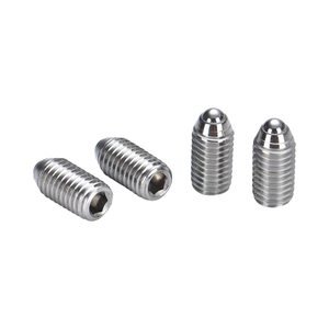 Pasador de Posicionamiento de Bola Ondulada de Acero Inoxidable 304 con Rosca Hexagonal y Resorte - Product Image 2