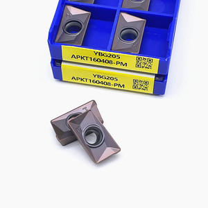 Apkt160408 PM ybg202 ybg205 Máy tiện cắt chèn cacbua công cụ tiện chèn cho thép và thép không gỉ - Product Image 4