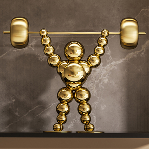 Nouveauté, figurine en acier inoxydable de conception moderne faite à la main, idéale pour le bureau ou la maison, présentoir de table unique, prix de gros - Product Image 3