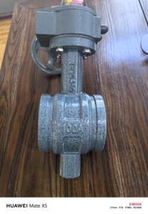 Клапан-бабочка червячной передачи, клапан высокого давления с фланцами/рифлеными концами, заменяет запорный клапан/шаровой клапан, DN50-DN300 клапан - Product Image 5