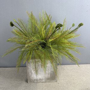 Forêt Style Aménagement Paysager Plante Artificielle Tête De Singe Vert Fougère avec Herbe Fleur Faux Herbe Feuille Coin Vert Plante Matériel - Product Image 2