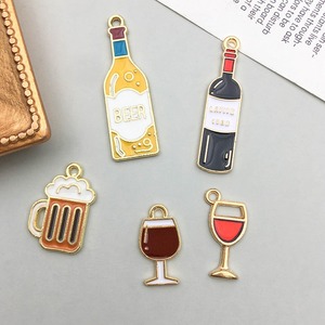 Accessoires de mode mignons en alliage de zinc, pendentifs araignée, citrouille, fantôme, breloques pour verres à vin, marqueurs de verres à vin pour Halloween - Product Image 2