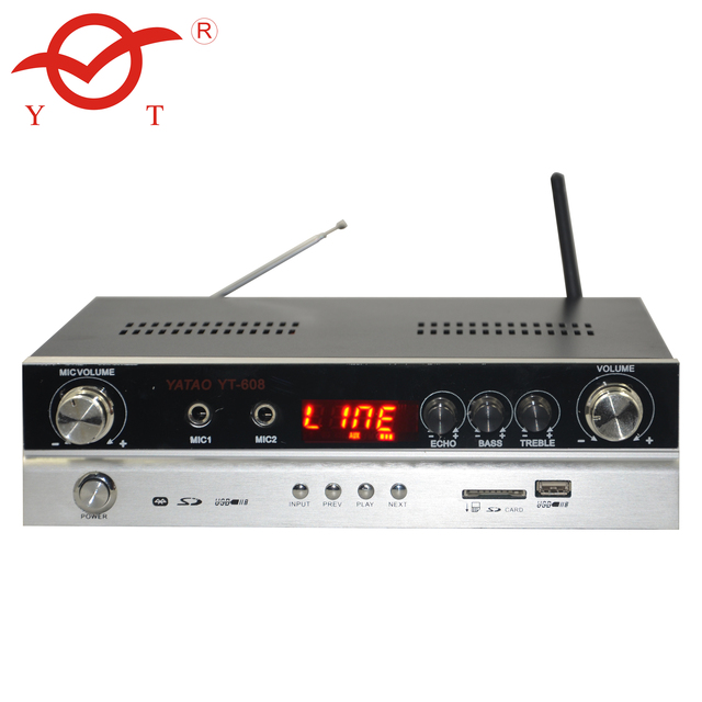 Aluminum Panel 5.0 Channel Home Theater System Audio Amplifier