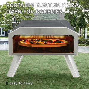 Horno de <span class=keywords><strong>Pizza</strong></span> Portátil a Gas de 12 Pulgadas con Puerta Corredera y Bandeja Recolectora de Migas Extraíble, Uso Comercial, 2000W, Acero Inoxidable, ¡Oferta! - Product Image 4