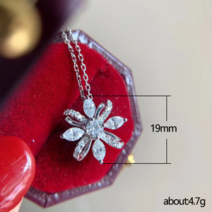 Collana con Ciondolo a Fiore Fresco per Donne, Stile Francese, Catena per Maglione, Gioielli alla Moda - Product Image 5