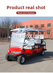 Carrito de golf eléctrico de 8 plazas con ruedas de aleación Tongcai para playa, resort, con franjas de carreras - Product Image 4