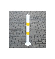 Poteau de signalisation routière en acier robuste, borne de sécurité anti-collision, barrière de stationnement, certifié ISO9001