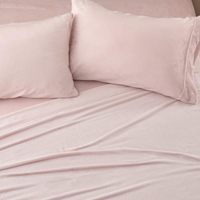Ensemble de literie 4 pièces en velours extra doux Ensemble de draps en micro polaire pour un confort ultime