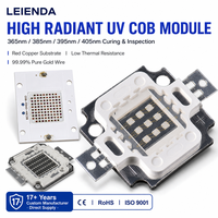 Puce LED COB UV Haute Puissance 30W 50W 100W, Source de Lumière à Double Longueur d'Onde 365nm 395nm pour Lampe de Polymérisation Industrielle, Vente en Gros