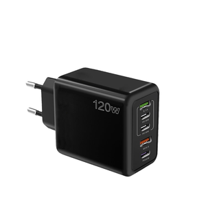 120W Fast Charging Wall PC+ABS Fire Retardant Material QC3.0 2USB 3PD UK US EU CE Mobile Phone Charger for iPhone Apple Android - Product Image 1