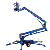 Nacelle élévatrice hydraulique tractable de 80 pieds avec capacité de 200 kg, nacelle élévatrice portable à remorquer pour le secteur de la location