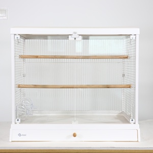 Özelleştirilmiş açık Metal yetiştiriciliği papağan kuş kafesi büyük satılık Pet ev <span class=keywords><strong>stand</strong></span>ı ile - Product Image 5