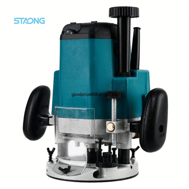 High Professional Electric Wood Plunge Router 220V Motor Woodworking Trimmer Hole Cutter Automatic Router Bit Milling Cutter