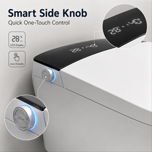 Inodoro Inteligente <span class=keywords><strong>de</strong></span> Lujo Suspendido en la Pared con <span class=keywords><strong>Cisterna</strong></span> <span class=keywords><strong>Oculta</strong></span>, Desodorización y Apertura Automática <span class=keywords><strong>de</strong></span> la <span class=keywords><strong>Tapa</strong></span> - Product Image 5