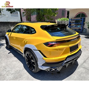 1016 Style Dry Carbon Fiber Body Kit Front Lip Rear <b>Diffuser</b> Spoiler Fender Hood Auto <b>Car</b> Parts for Lambo URUS S 2018-2019 - Product Image 5