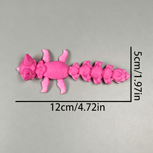 ของเล่นตุ๊กตาสุนัขจิ้งจอก 3 มิติ พิมพ์ด้วยเทคโนโลยี 3D ขยับได้ น่ารัก ใช้ตกแต่งโต๊ะทำงาน บรรเทาความเครียด ของขวัญตกแต่งออฟฟิศ - Product Image 6