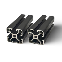 Profilé d'extrusion en aluminium industriel standard européen, épaisseur de paroi 2,0 mm, alliage anodisé 6063, découpe carrée, pliage, soudage