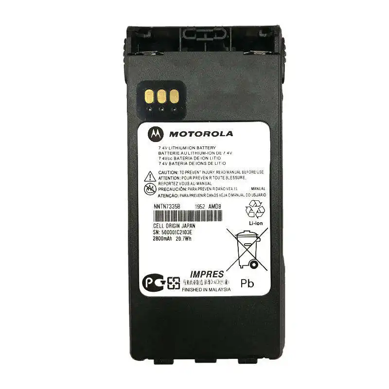 NNTN7335 Motorola Funkbatterie 1800/2500/3000 mAh XTS2500 XTS1500 PR1500 LI-ION-Batterie für Walkie-Talkie