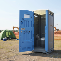Toilette portable pour adultes, toilette pliable de camping avec pompe de chasse d'eau, siège de toilette de voyage