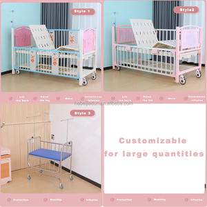 Culla Pieghevole Portatile di Alta Qualità per Neonati - Lettino Manuale per <span class=keywords><strong>Ospedale</strong></span> e Cura Domiciliare in Acciaio Laminato a Freddo con 1 Anno di Garanzia - Product Image 2