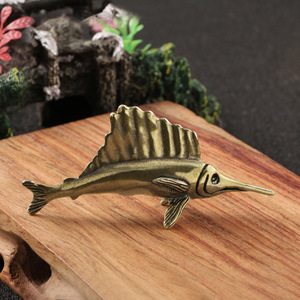 Pirinç orkinos bronz süsler taklit eski sualtı süs balığı süsler el sanatları - Product Image 6