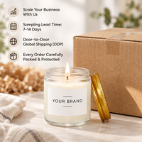 Bougie parfumée Spa Day en cire de soja, pot en verre transparent, couvercle à vis doré, mèche unique, relaxation, décoration d'intérieur, cadeau