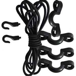 Cordon élastique en nylon de 5 mm avec crochets en C pour le rangement des kayaks et l'utilisation en extérieur - Product Image 4