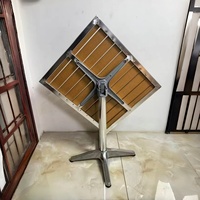Piétement de table pliable en alliage d'aluminium robuste, pièces de connexion pour meubles, pieds de table à manger, accessoires de quincaillerie métallique pour table
