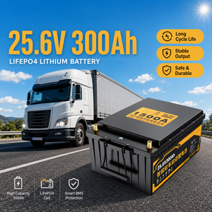 Batería Lifepo4 de 25.6v 300ah Grado A, Baterías Lifepo4 para Camiones, Paquete de Baterías de Iones de Litio con BMS y Bluetooth para Camiones RV - Product Image 1