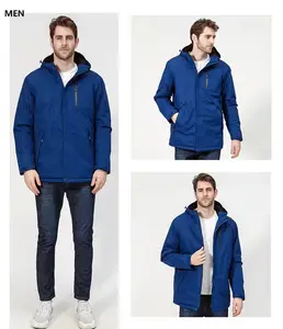 Venta caliente chaqueta de poliéster de invierno de concha suave chaqueta de calefacción antibacteriana anti-pilling para hombres y mujeres