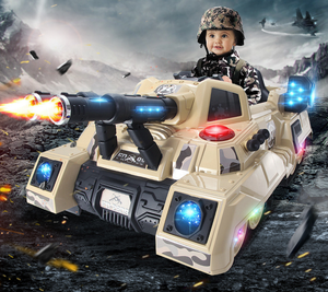 <span class=keywords><strong>3</strong></span>,1/<span class=keywords><strong>3</strong></span>,6/4,<span class=keywords><strong>2</strong></span> km/h velocidad Batería Electrónica con los niños paseo en el tanque con luz y música para niños batalla juego - Product Image 1