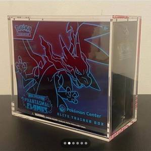 Boîte de présentation en acrylique transparente pour ETB, <span class=keywords><strong>aimant</strong></span> puissant, résistance aux UV à 99 %, pour boîte d'entraîneur Pokémon - Product Image 2