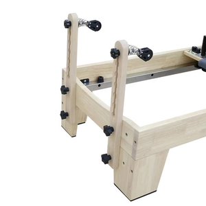 Équipement de yoga et de pilates sur mesure, machine d'exercice de haute qualité pour le renforcement du tronc, facile à assembler, en bois de chêne blanc, pilates reformer réglable - Product Image 3