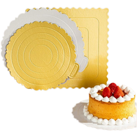 Plateau rond en carton ondulé de 4, 6, 8, 10, 12 pouces avec logo personnalisé, qualité alimentaire 12 mm, pour gâteaux