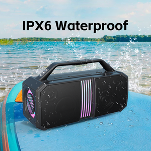 Subwoofer envolvente de audio activo luminoso rentable para acampar al aire libre Altavoz Boombox de gran potencia de 60W con iluminación RGB - Product Image 6
