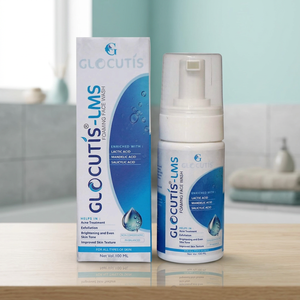 Nettoyant visage à l'acide lactique Glocutis 100ml, nettoyant moussant pour le visage, exfoliation douce, soin et nettoyage quotidiens de la peau - Product Image 2