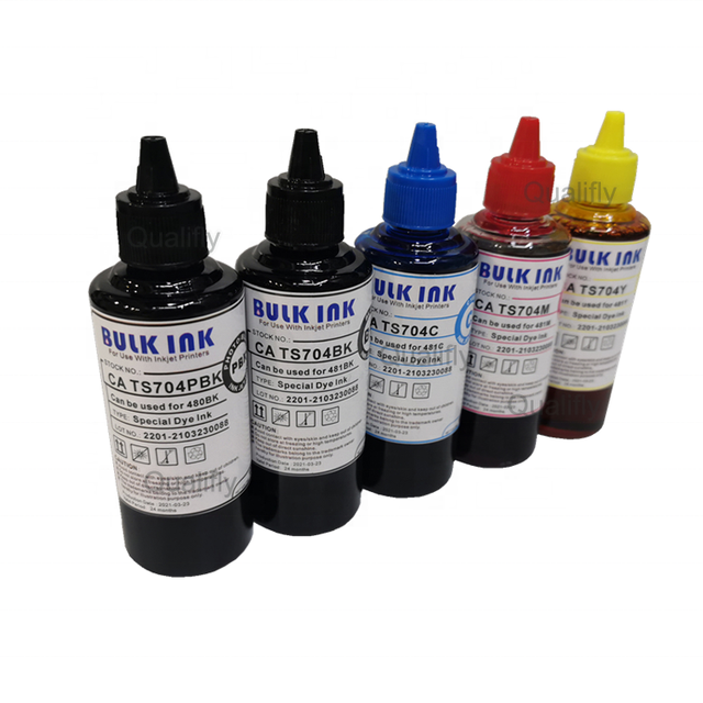 100ml 500ml 1000ml Refill Bulk Ink Water Based Universal Dye Ink for Canon PIXMA Ip7240 MG5440