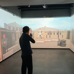 เกมยิงปืนเลเซอร์ยิงเสมือนจริงแบบโต้ตอบติดผนังสำหรับผู้เล่น4คนเกมยิงหลายหน้าจอขนาดใหญ่ - Product Image 1