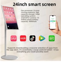 Écran mobile intelligent personnalisé de 27 pouces, écran tactile FHD, haut-parleurs stéréo intégrés pour le divertissement karaoké à domicile