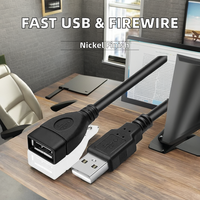 OEM kabel USB kecepatan tinggi, kabel 1.8M silikon Pin 6 Pin untuk komputer 2,1a 180 derajat PC Terbatas