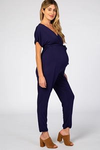 Combinaison de maternité pour femmes enceintes, ceinture amovible, sans manches - Product Image 3