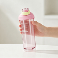 Bouteille shaker personnalisée avec logo, haute qualité, transparente, pour le fitness, la gym, mélangeur portable, gobelet à eau