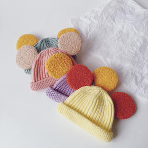 Chapeau tricoté pour enfants, Logo personnalisé, coréen, mignon <span class=keywords><strong>Mickey</strong></span>, grande oreille, laine, <span class=keywords><strong>bonnet</strong></span> à bride, chapeau d'hiver pour enfants - Product Image 4