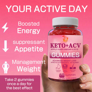 Gummies Keto ACV à Marque Blanche avec Poudre de Vinaigre de Cidre de Pomme et Poudre de Jus de Grenade pour Accélérer les Réactions Chimiques - Product Image 4