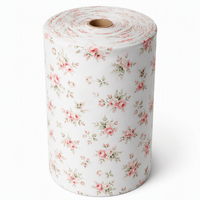 Tissu en microfibre imprimé anti-statique 75D effet peau de pêche pour doublure